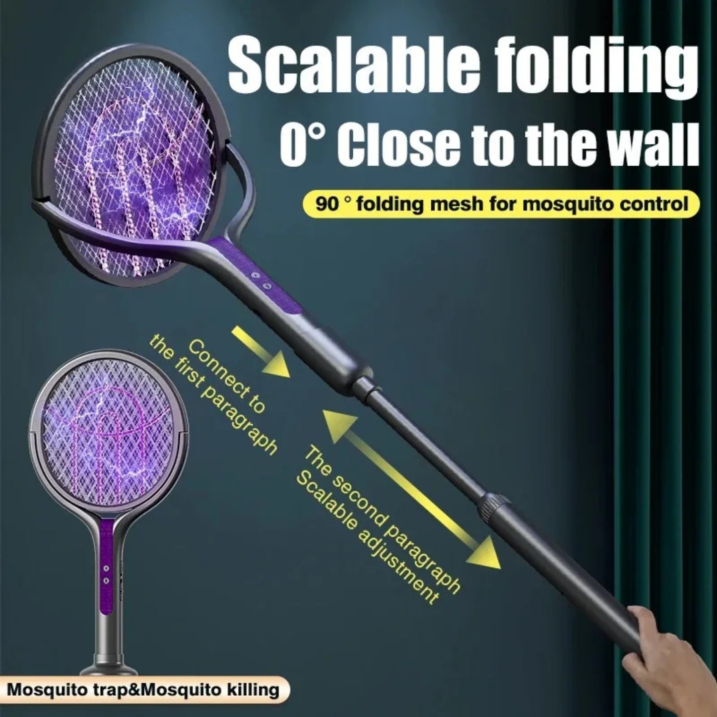 VoltFly™ Mosquito Zapper – UV Light, 2800V Shock, Rechargeable